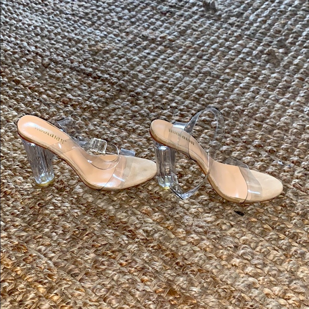 Size 7 women’s perspex block heels